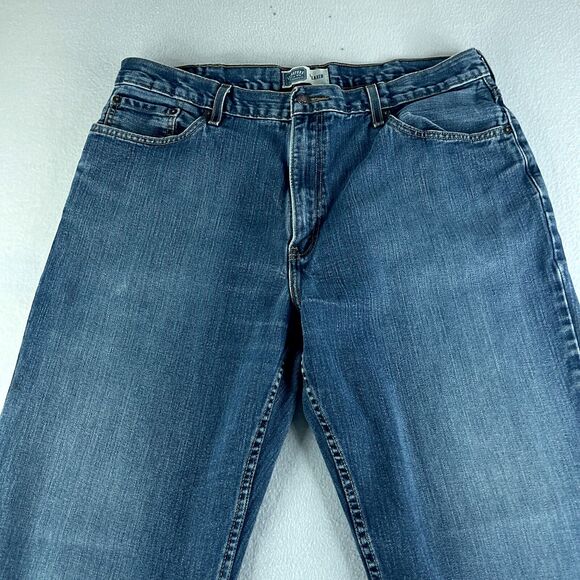 Signature Levi's Mens Jeans Blue Tag Size 40x30 (39x30) Relaxed Straight - Picture 3 of 11